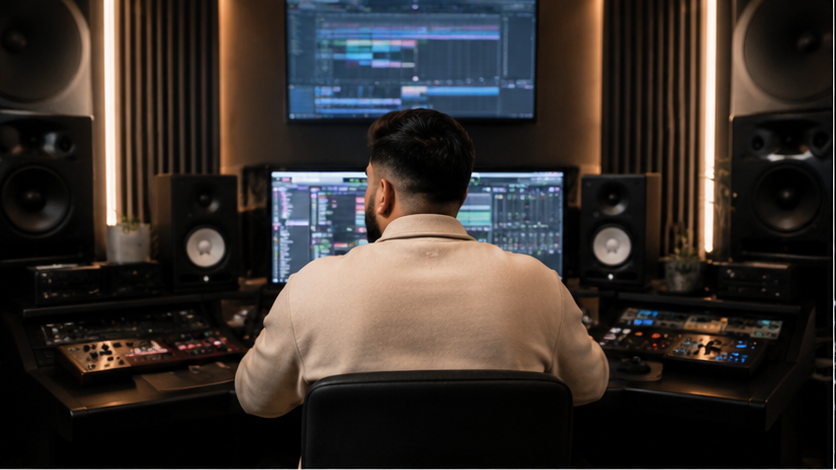 Professional music production and mixing studio